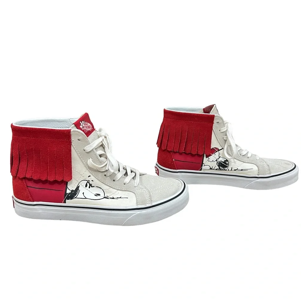 Vans + Peanuts Sk8-Hi Moc dog house unisex trainers Men’s 7.5 Women’s 9 - Picture 1 of 9